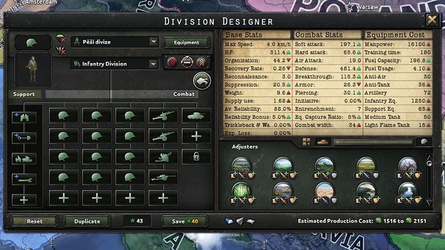 Best Defense Division Template in HOI4 for France (Major Power 1938)