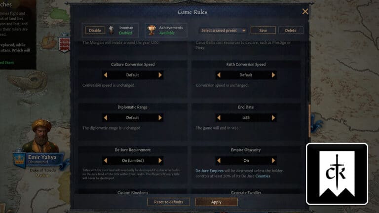 Read more about the article Crusader Kings 3 – What Is the End Date of the Game? How to Change It