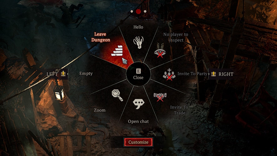 Diablo 4 Leave Dungeon Button