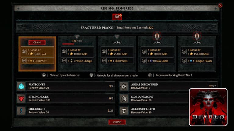 Read more about the article Diablo 4 – Renown System Guide: How to Get, Rewards, Etc.