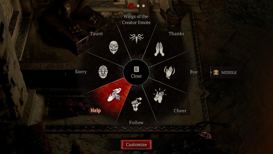 Diablo 4 Using the Help Emote