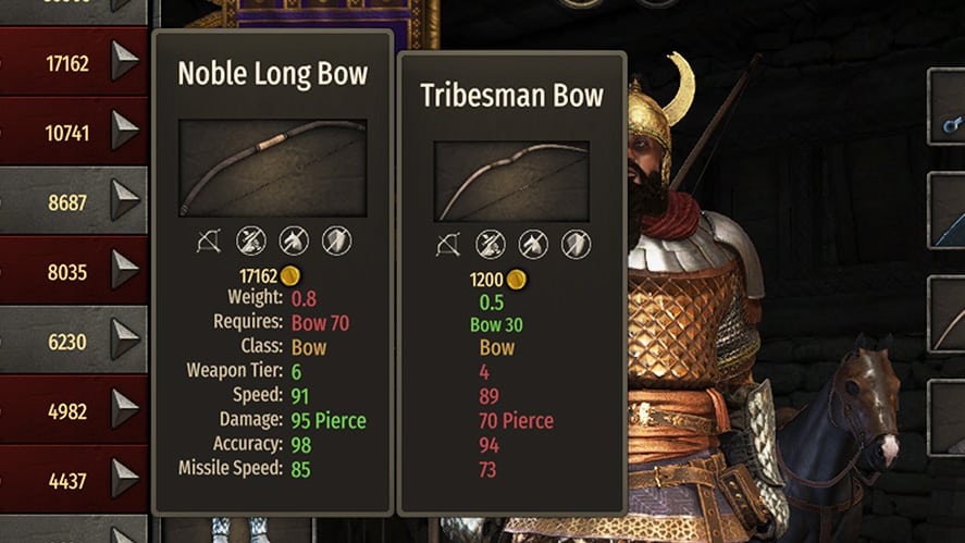 Mount and Blade 2 Bannerlord Best Weapons Noble Long Bow