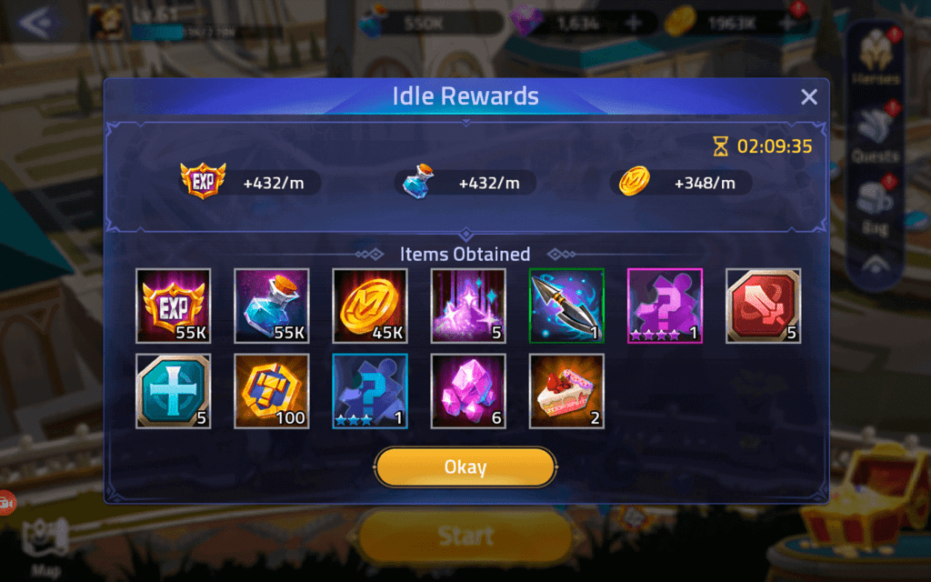 Idle rewards image Mobile Legends Adventure