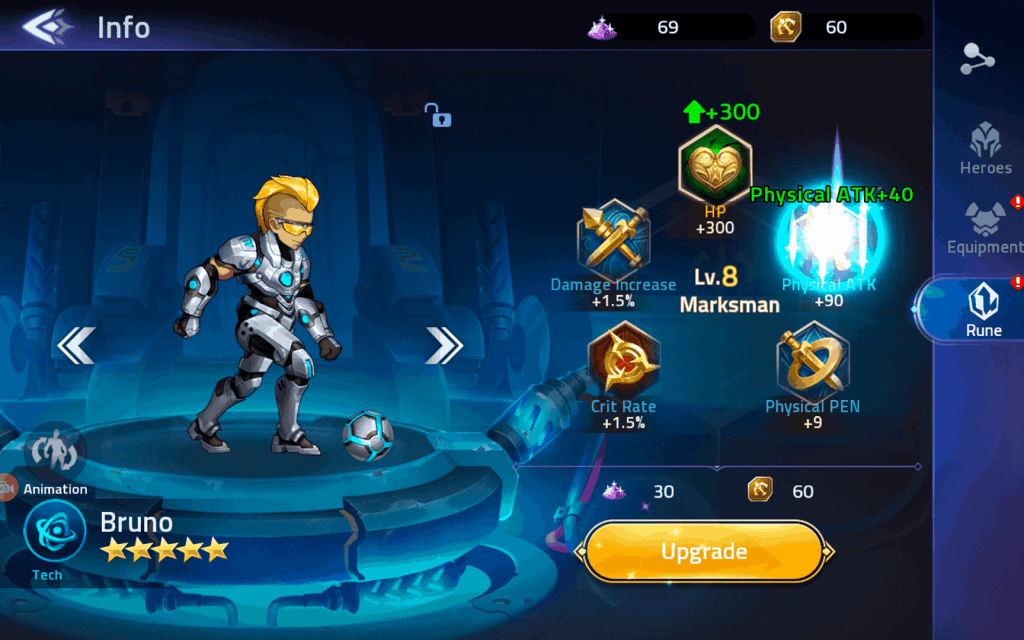 Upgrading hero power ML Adventure