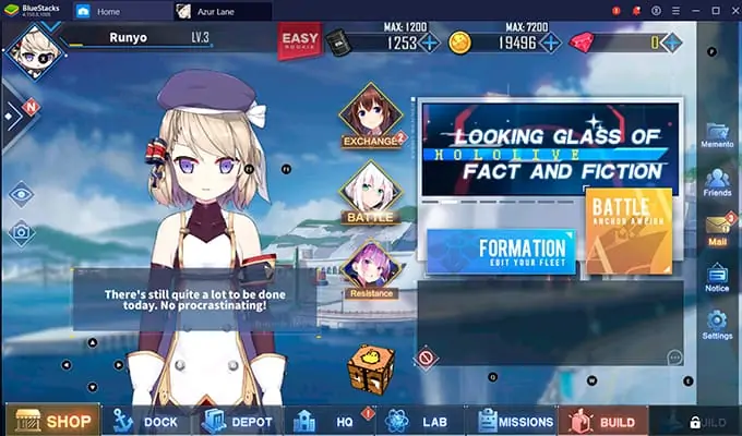 Azur Lane account on PC