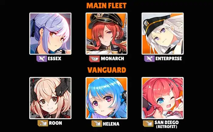 Azur Lane best fleet example Rorona