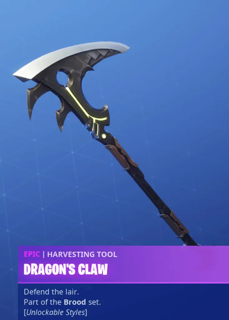 Dragon's Claw Pickaxe Fortnite season 8 battle pass