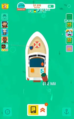 Hooked Inc Fisher Tycoon gameplay screenshot