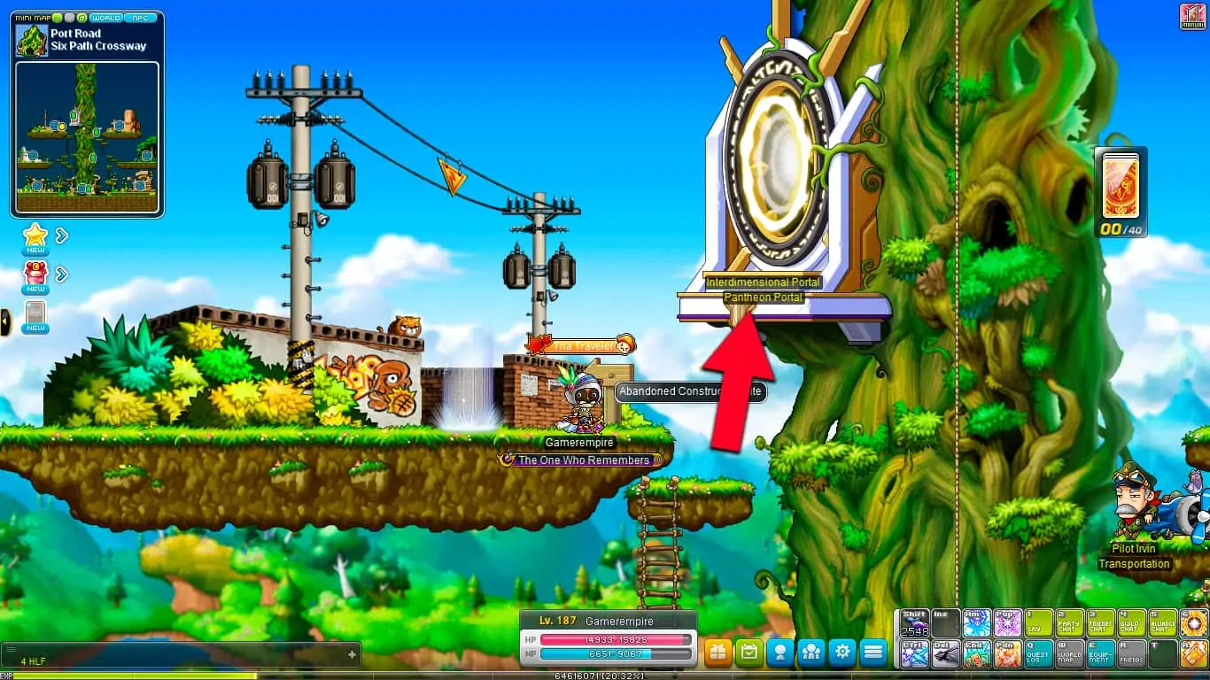 Maplestory Interdimensional Mirror location