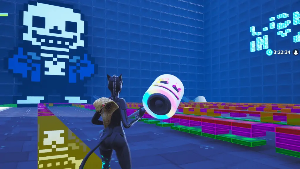 Megalovania Undertale map code in Fortnite creative mode