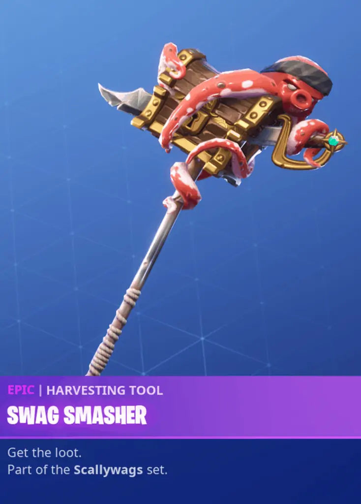 Swag Smasher Pickaxe Fortnite season 8 battle pass