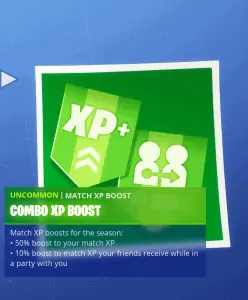 Tier 1 Combo XP boost