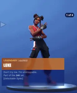 Tier 100 Luxe skin