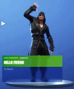 Tier 14 Hello Friend emote