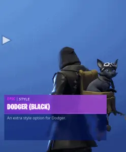 Tier 67 Dodger (Black) back bling