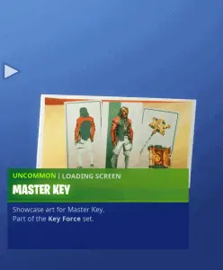 Tier 84 Master Key loading screen