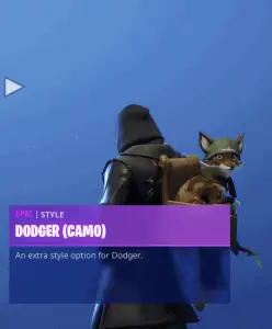 Tier 93 Dodger (Camo) back bling