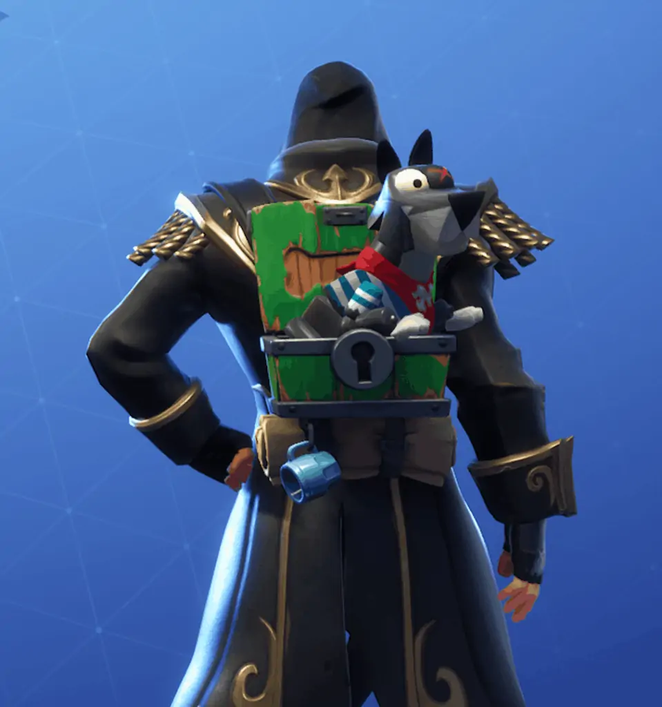 Woodsy Pirate style back bling season 8 battle pass Fortnite